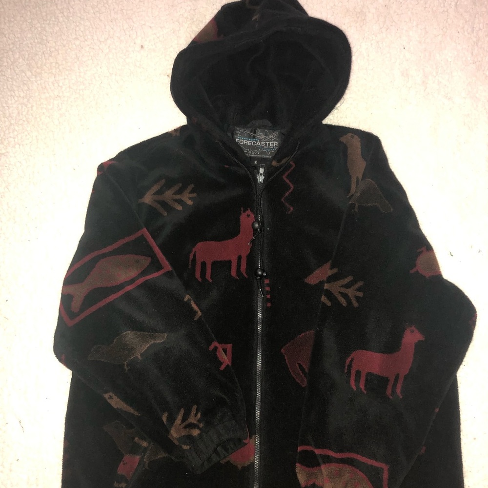 Vintage Fleece Hooded Jacket